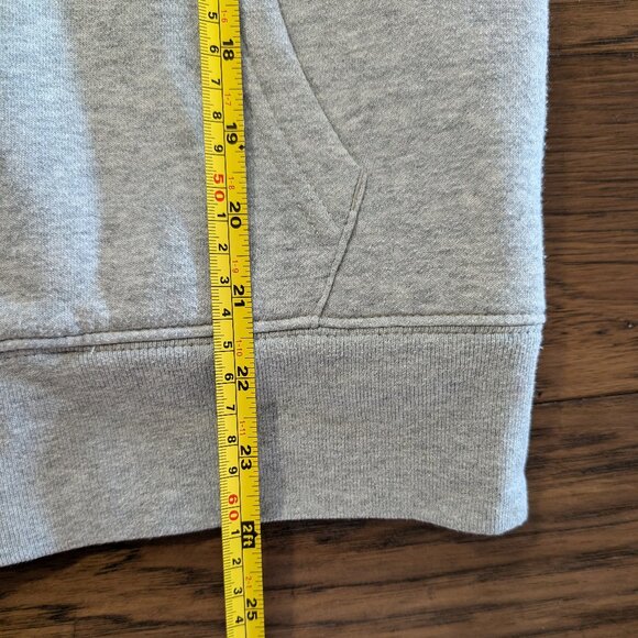 GAP Logo sherpa lined full zip hoodie grey size small - Picture 16 of 16